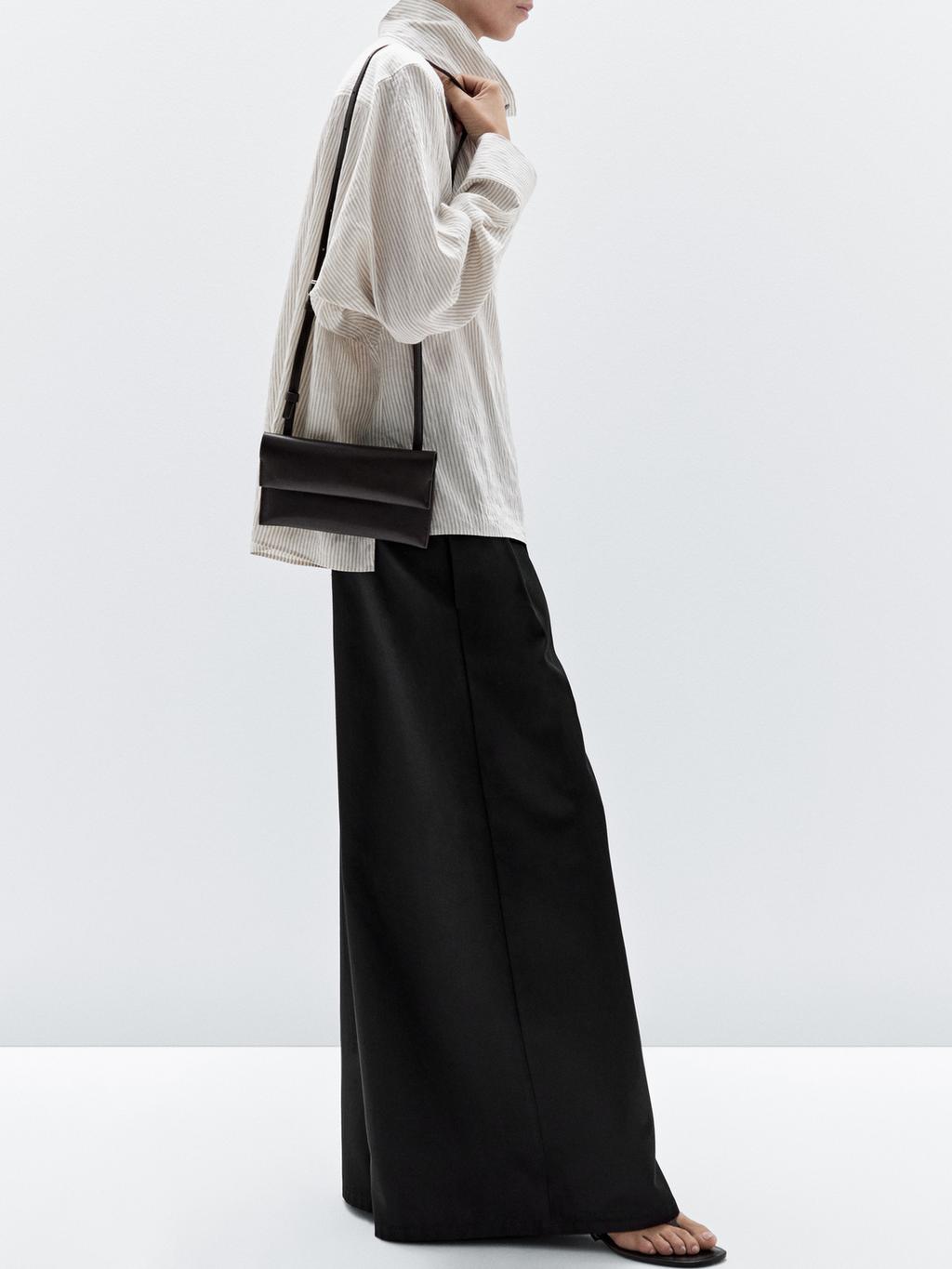 Nappa leather mini crossbody bag