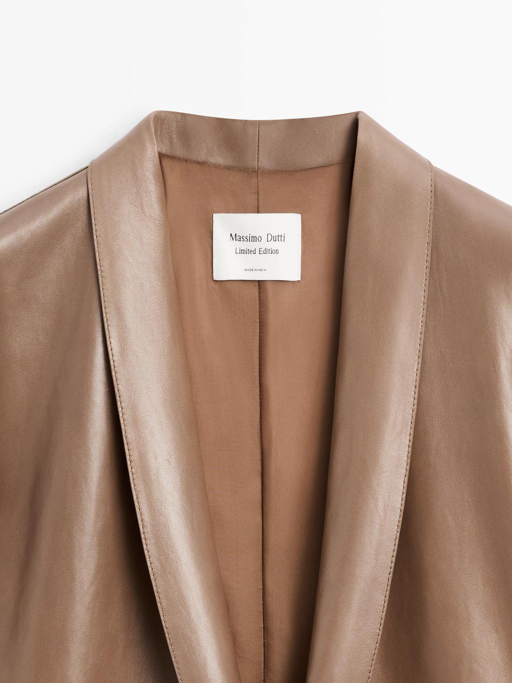 Long nappa leather coat - LIMITED