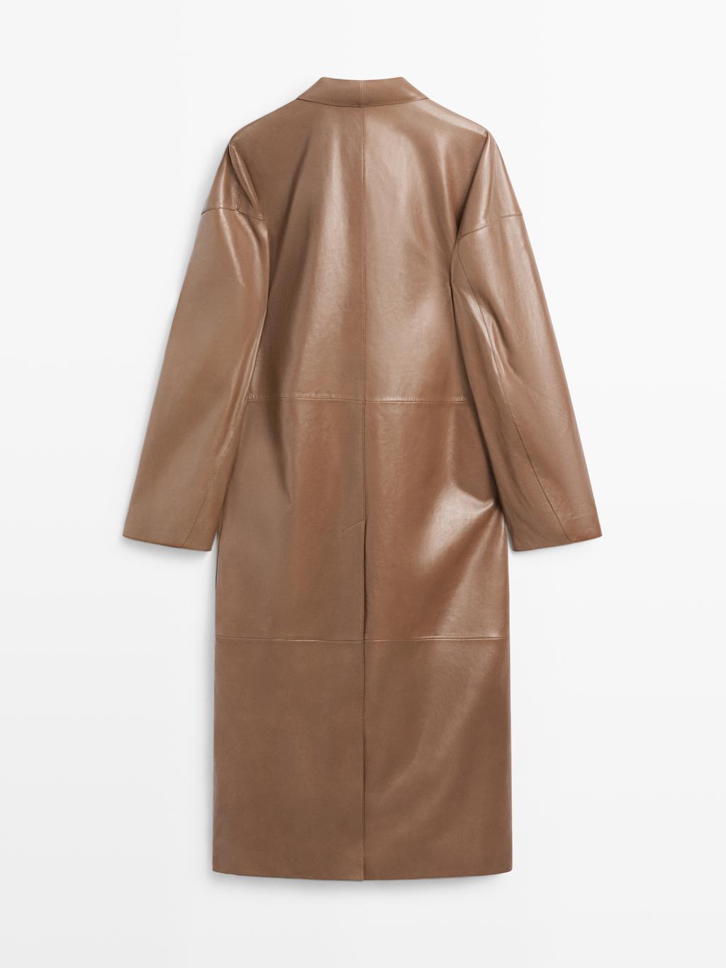 Long nappa leather coat - LIMITED