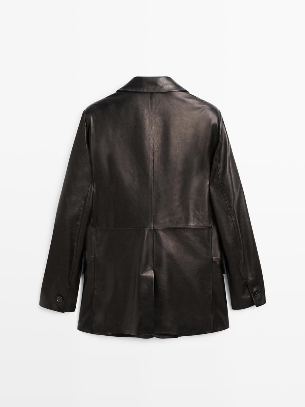 Nappa leather buttoned blazer - LIMITED