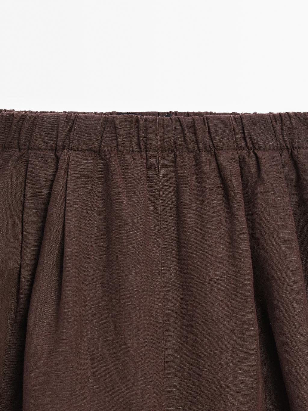 Flowing 100% linen trousers