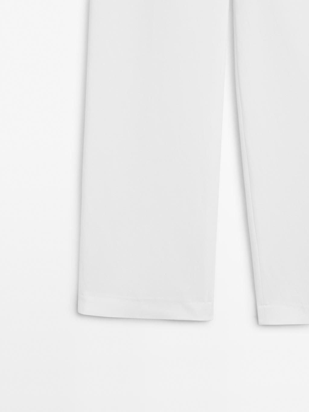 Straight-fit trousers with buckle detail