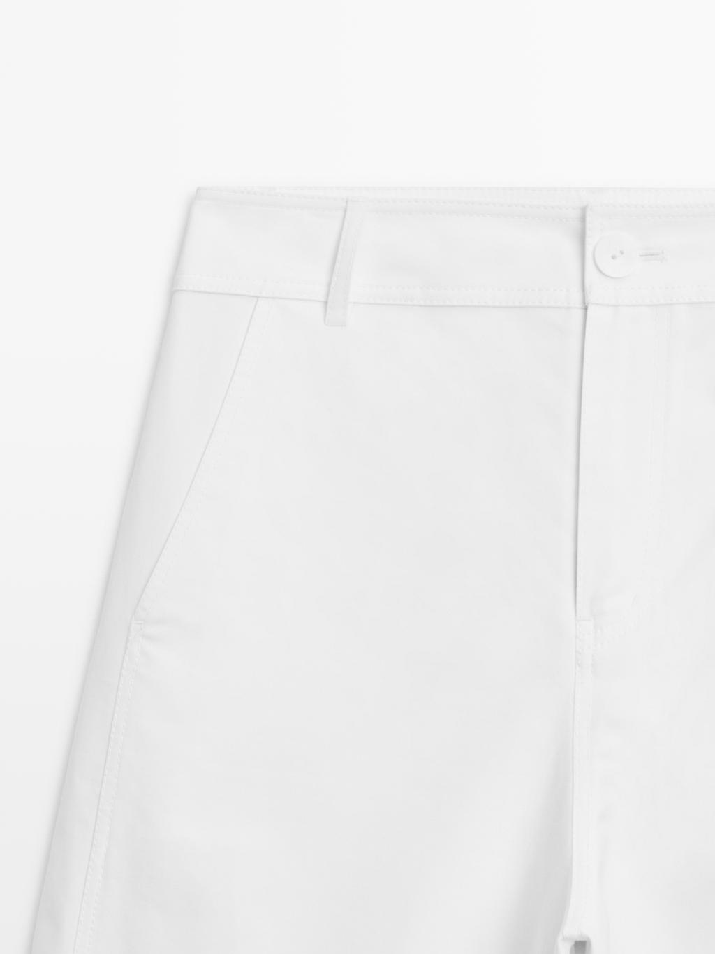 High-waist barrel fit trousers