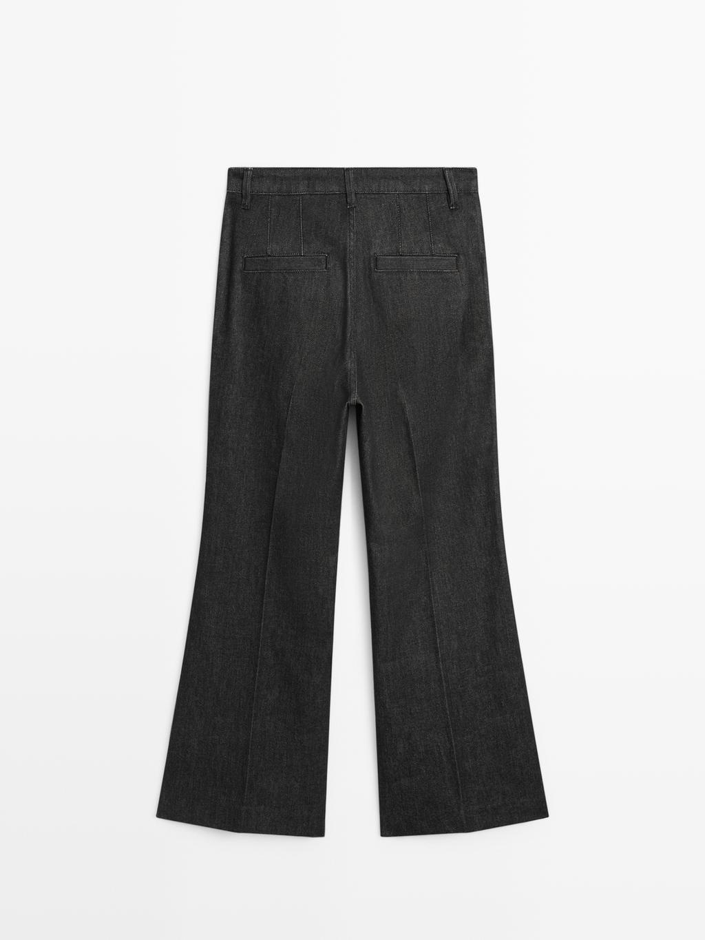 Mid-rise bell bottom jeans