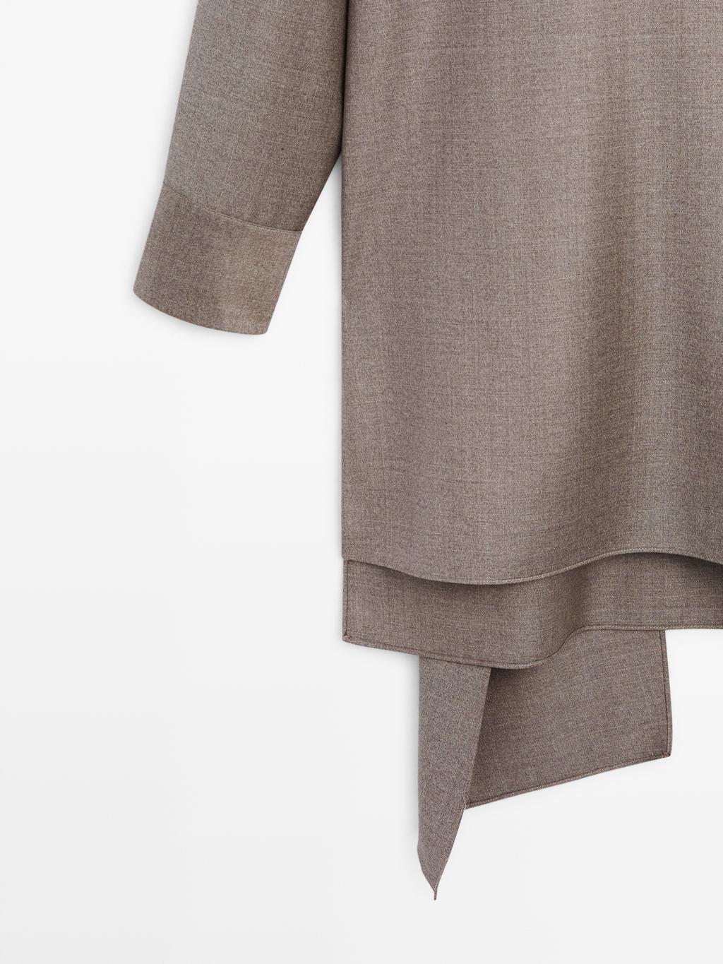 Blouse with tie neck - LIMITED