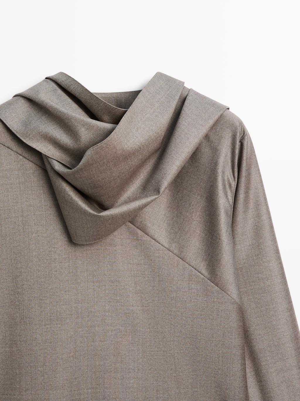 Blouse with tie neck - LIMITED