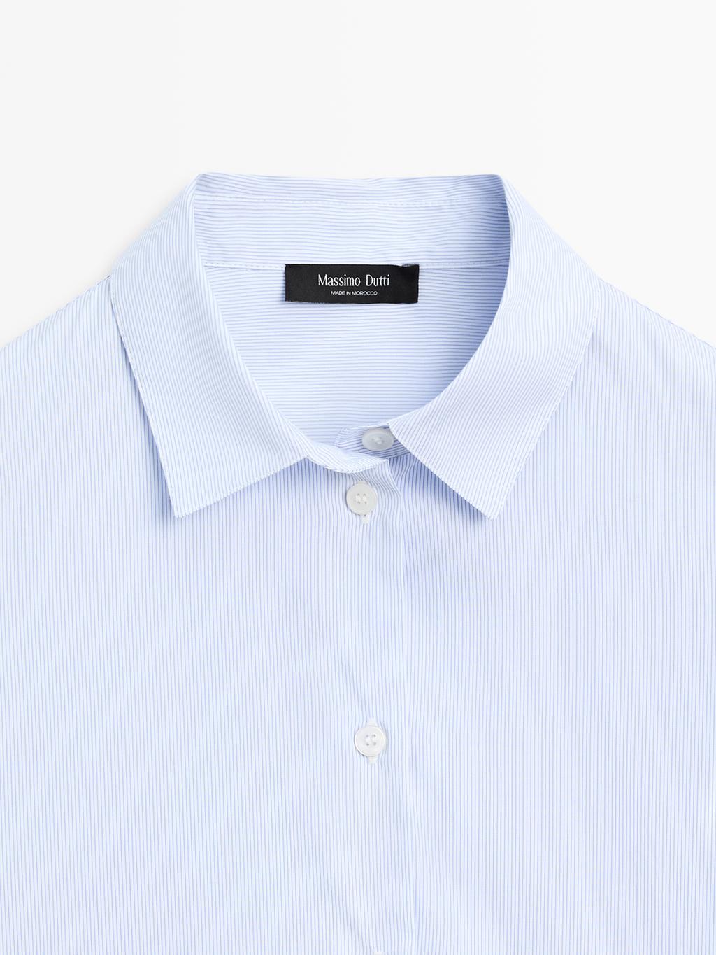 Striped stretch shirt