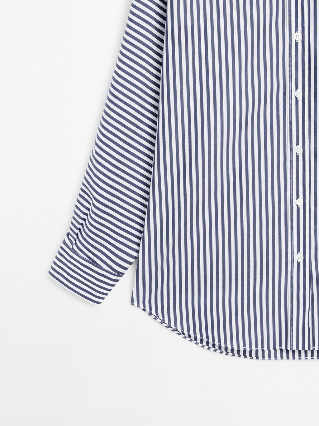 Striped oversize shirt