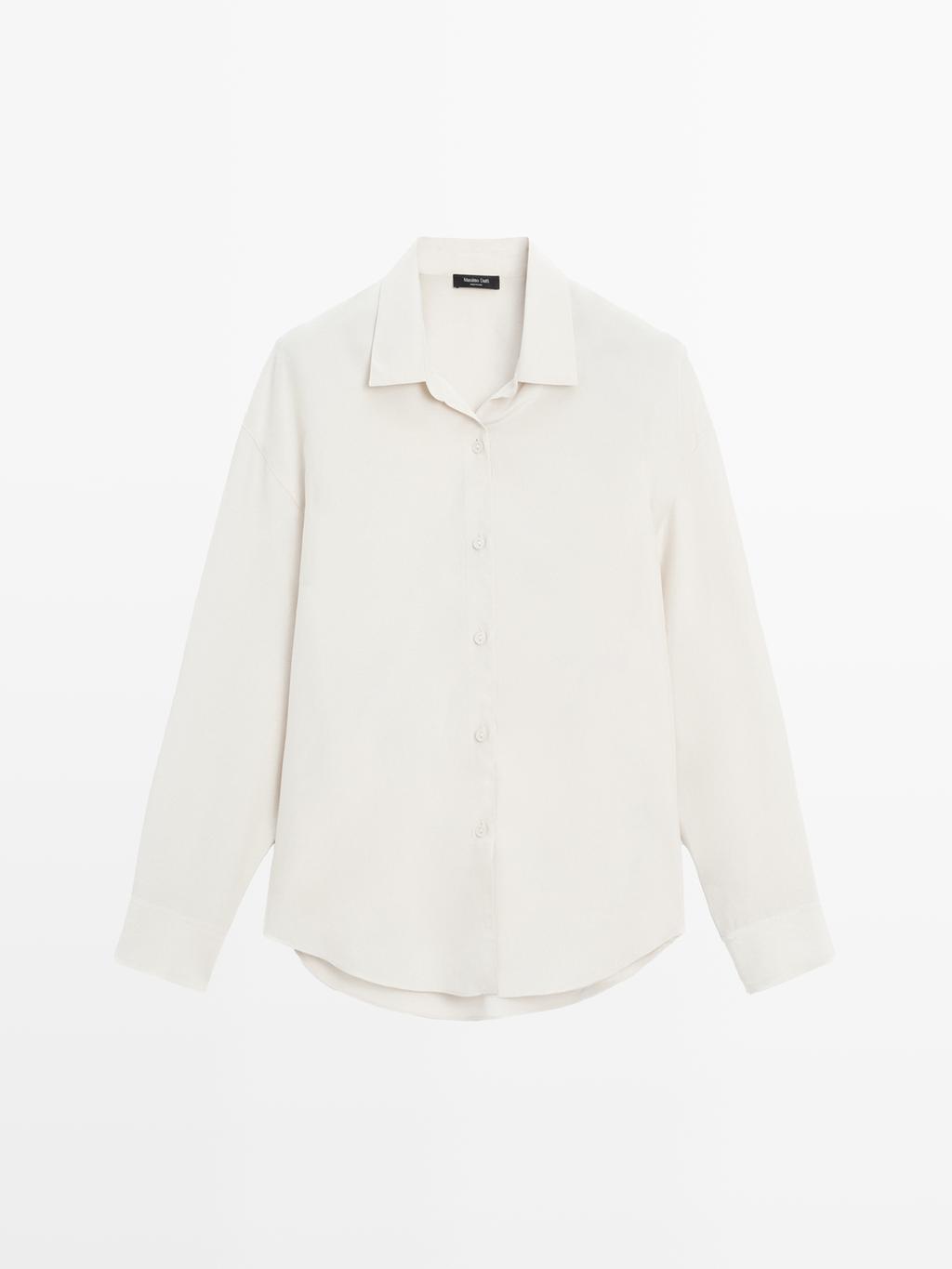 Flowing technical fabric shirt