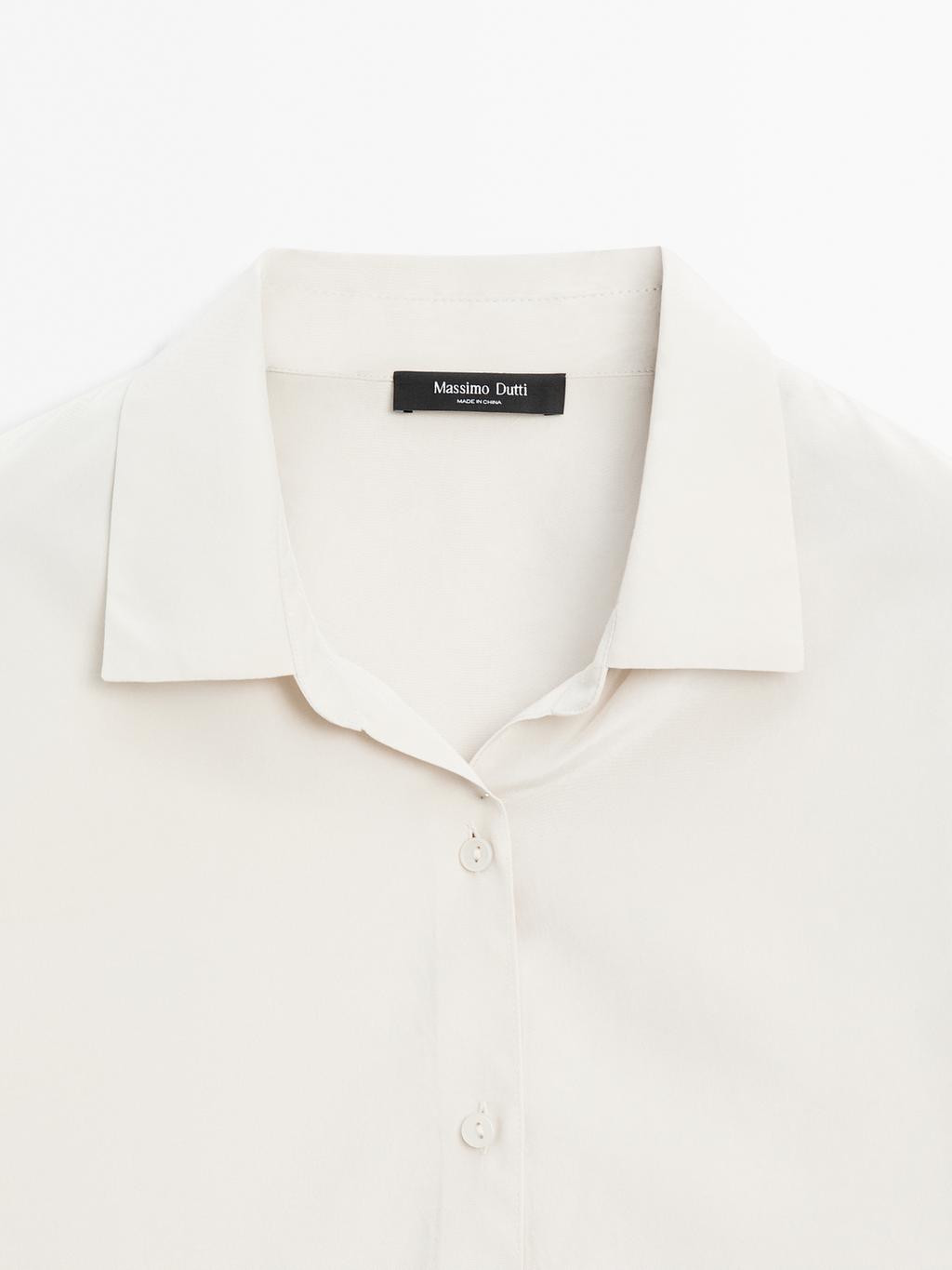 Flowing technical fabric shirt