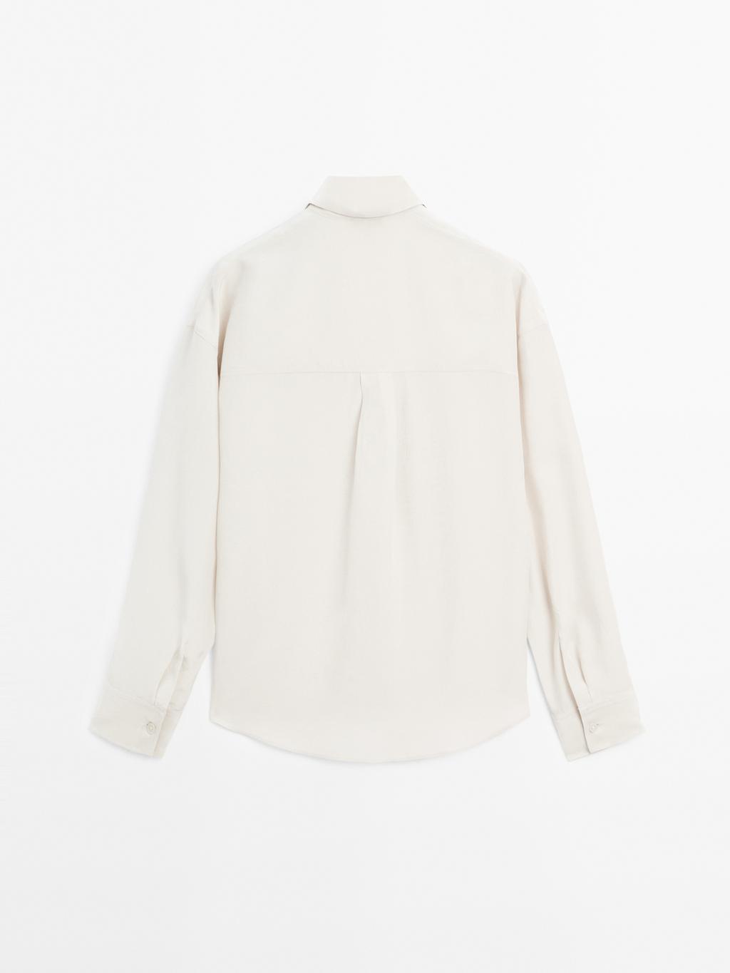 Flowing technical fabric shirt