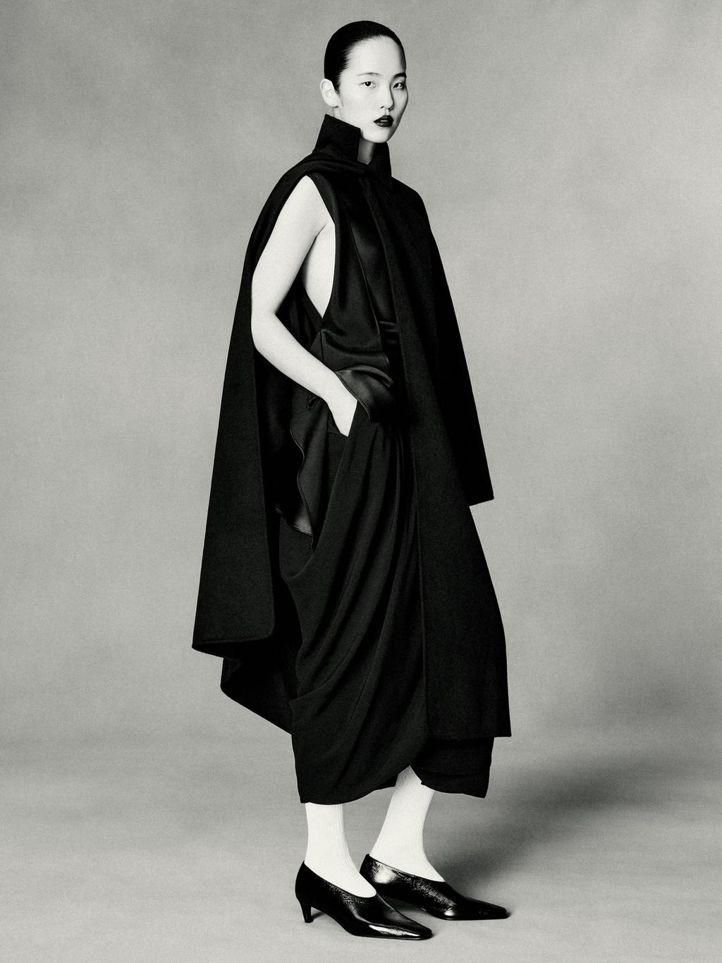 Draped crepe midi skirt - LIMITED