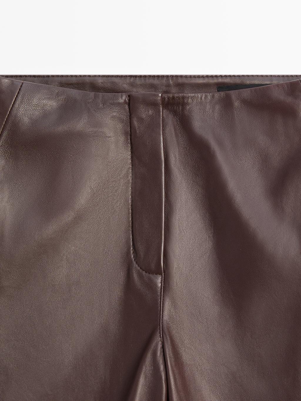 Nappa leather trousers