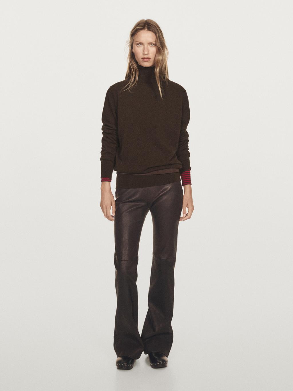 Knit 100% cashmere turtleneck sweater