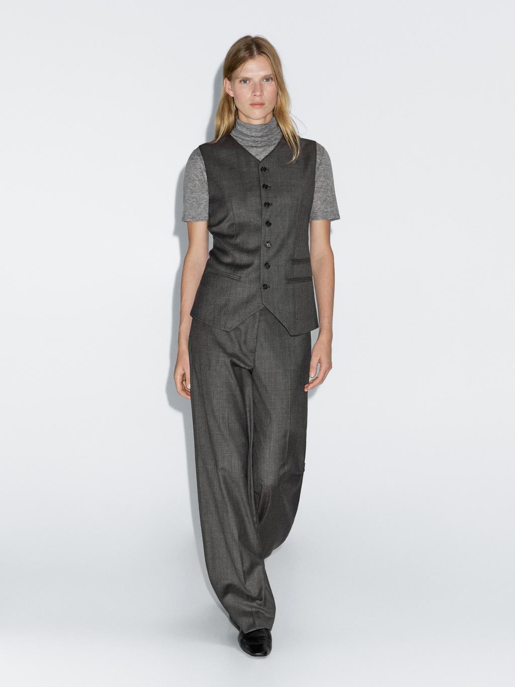 100% wool suit waistcoat