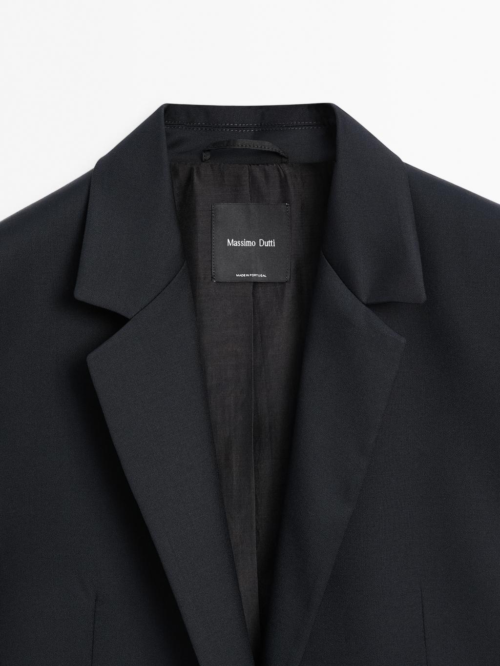 100% extra fine two-button blazer