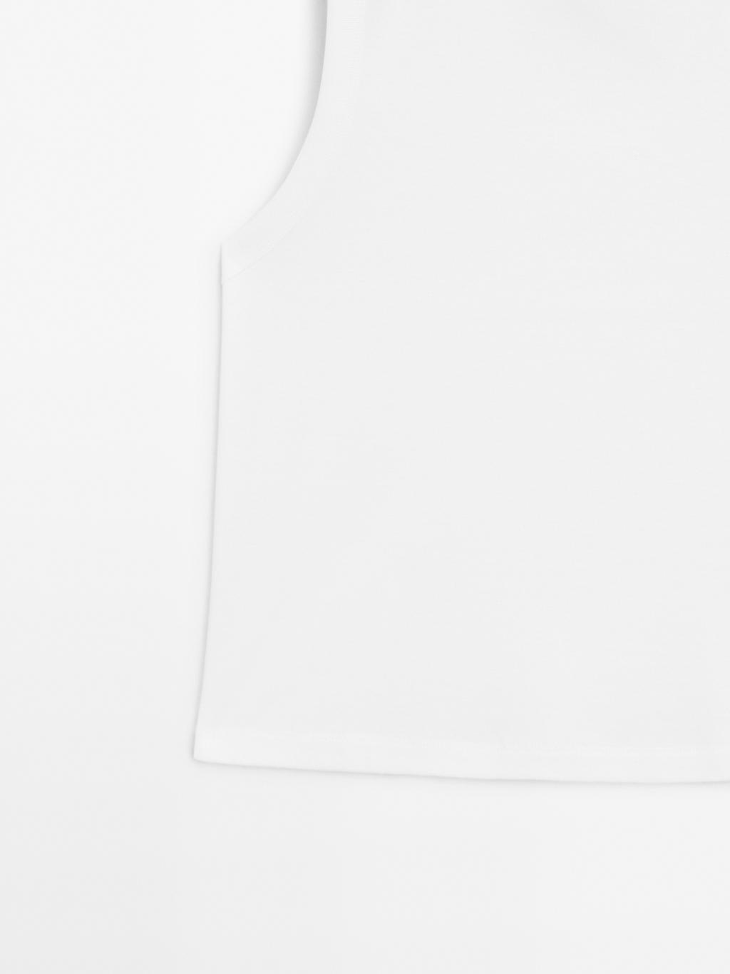 Mercerised cotton crew neck T-shirt