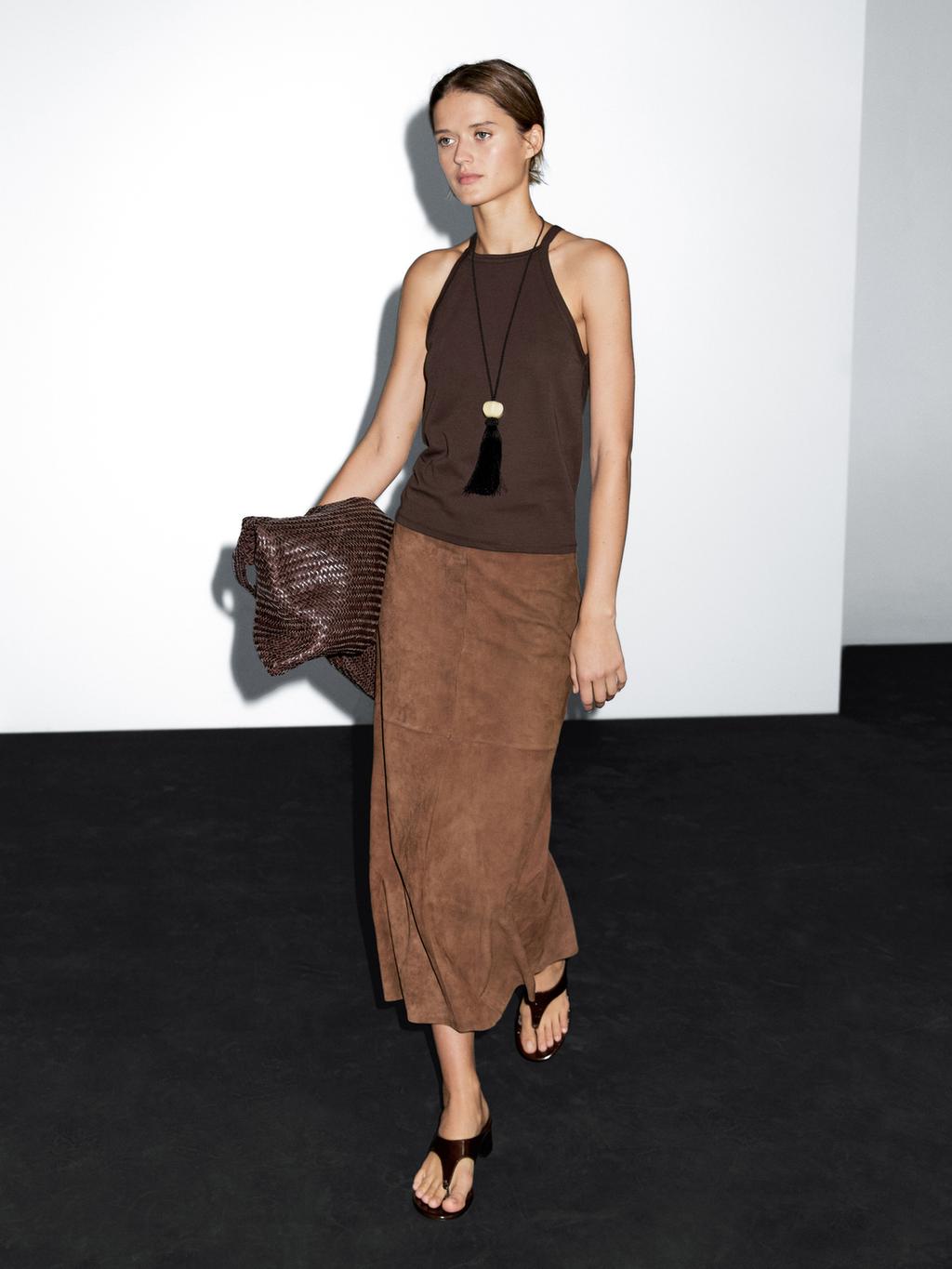 Cotton blend halter top