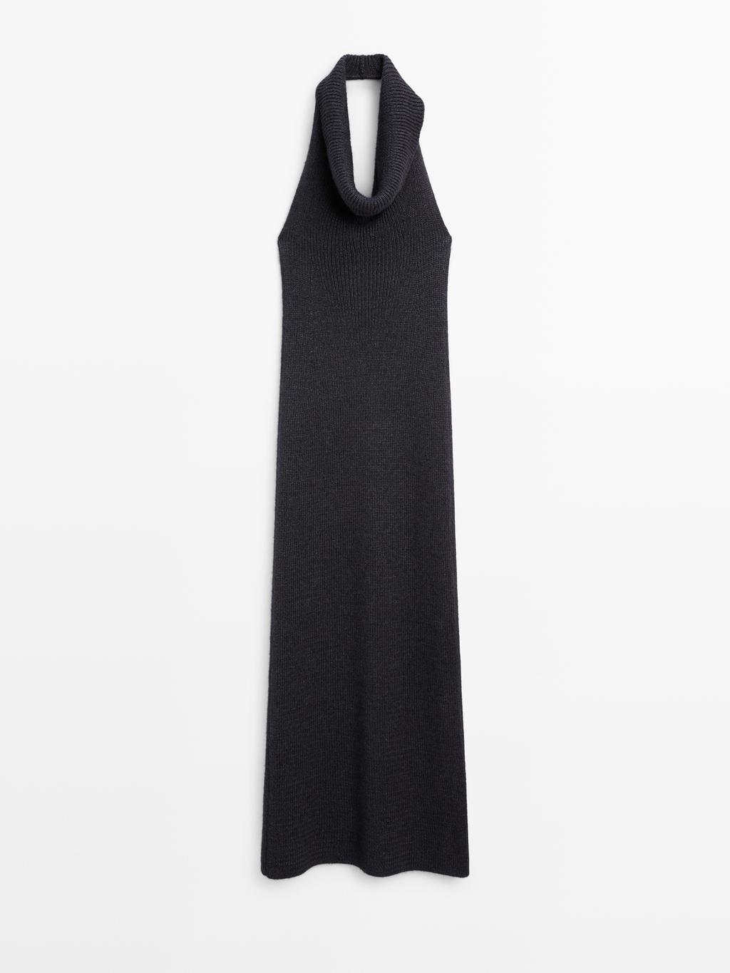 Knit halter midi dress - LIMITED