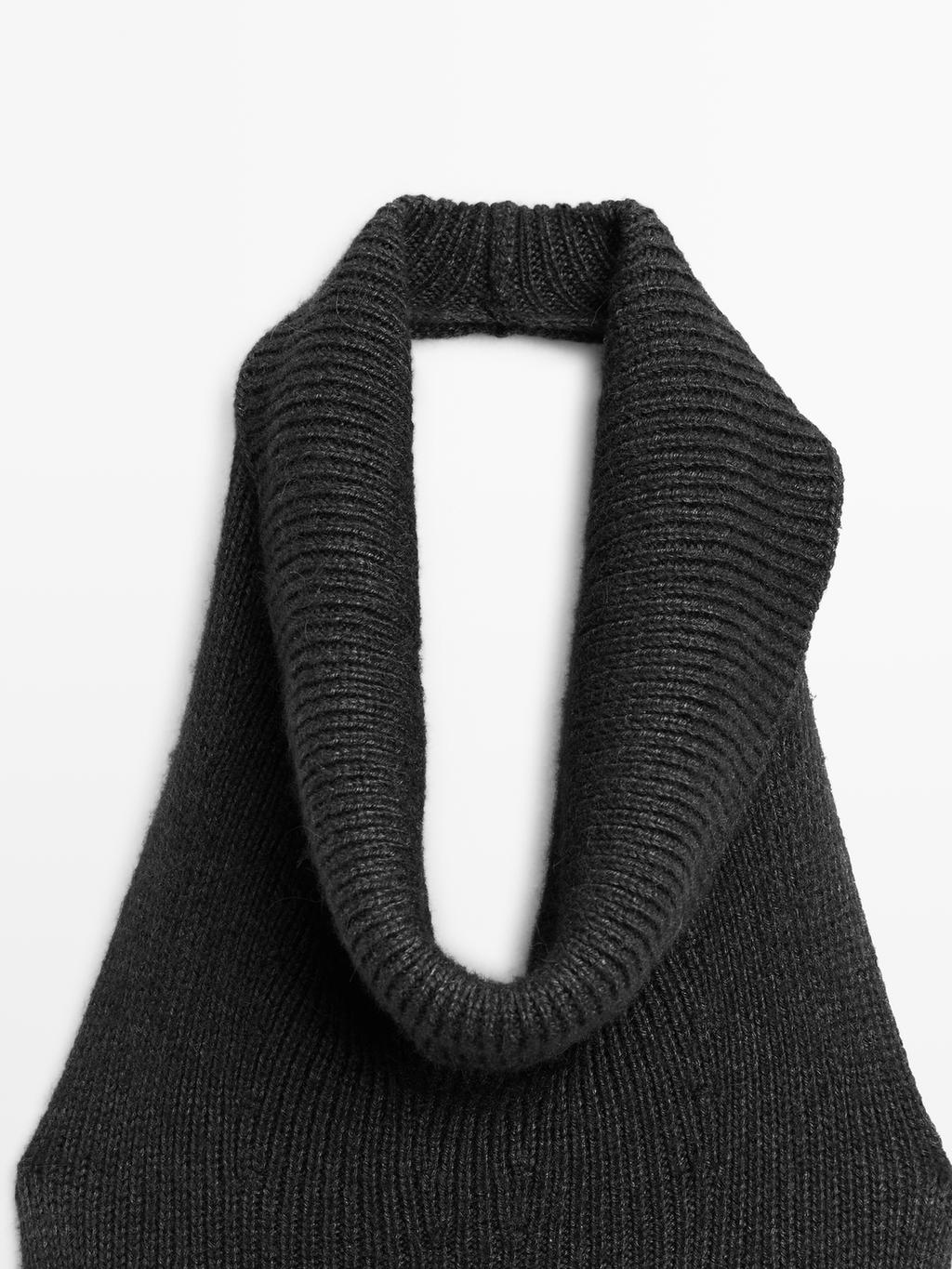 Knit halter midi dress - LIMITED