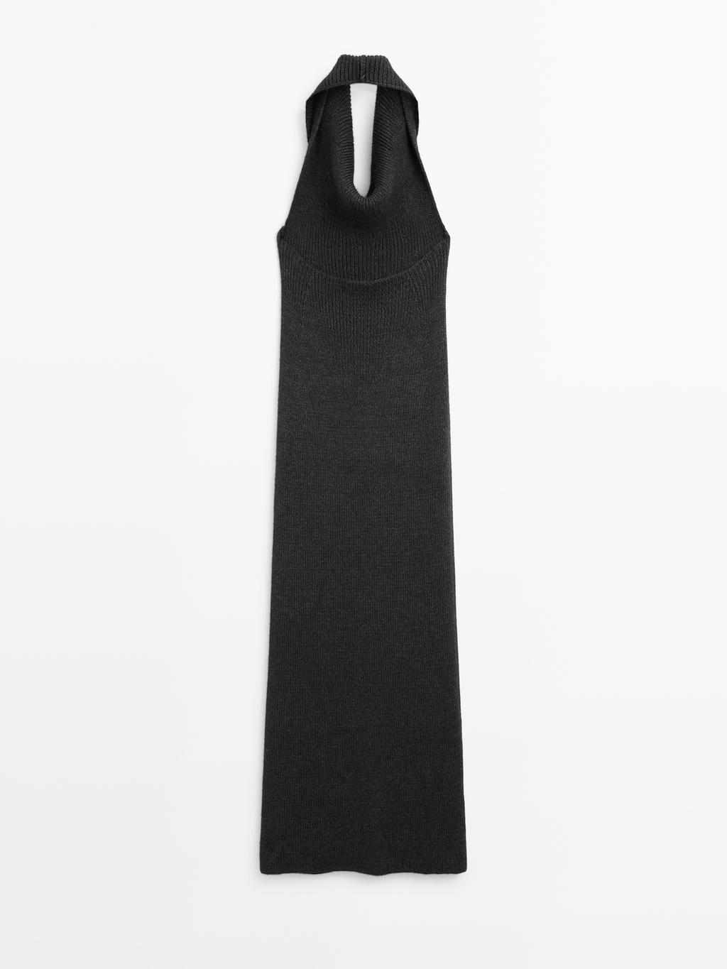 Knit halter midi dress - LIMITED