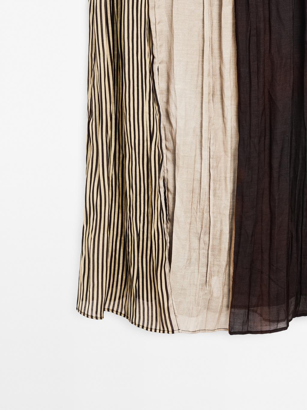 Strapless dress with gathered detail