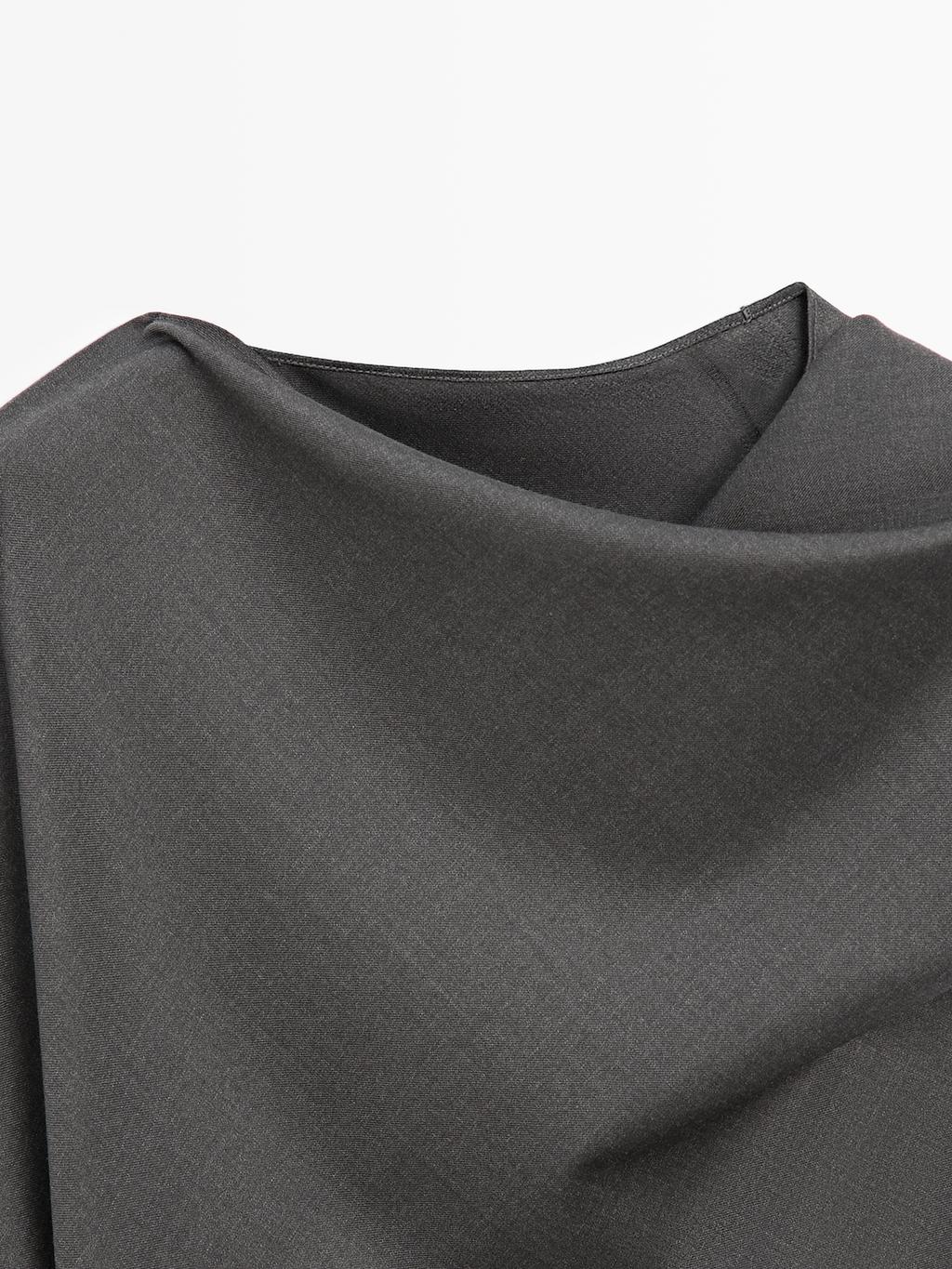 Long dress with neck detail - LIMITED