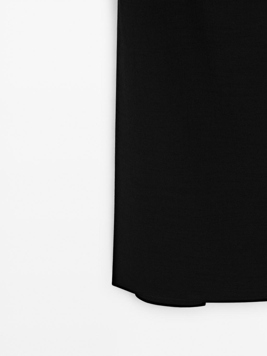 Long dress with rhinestone detail