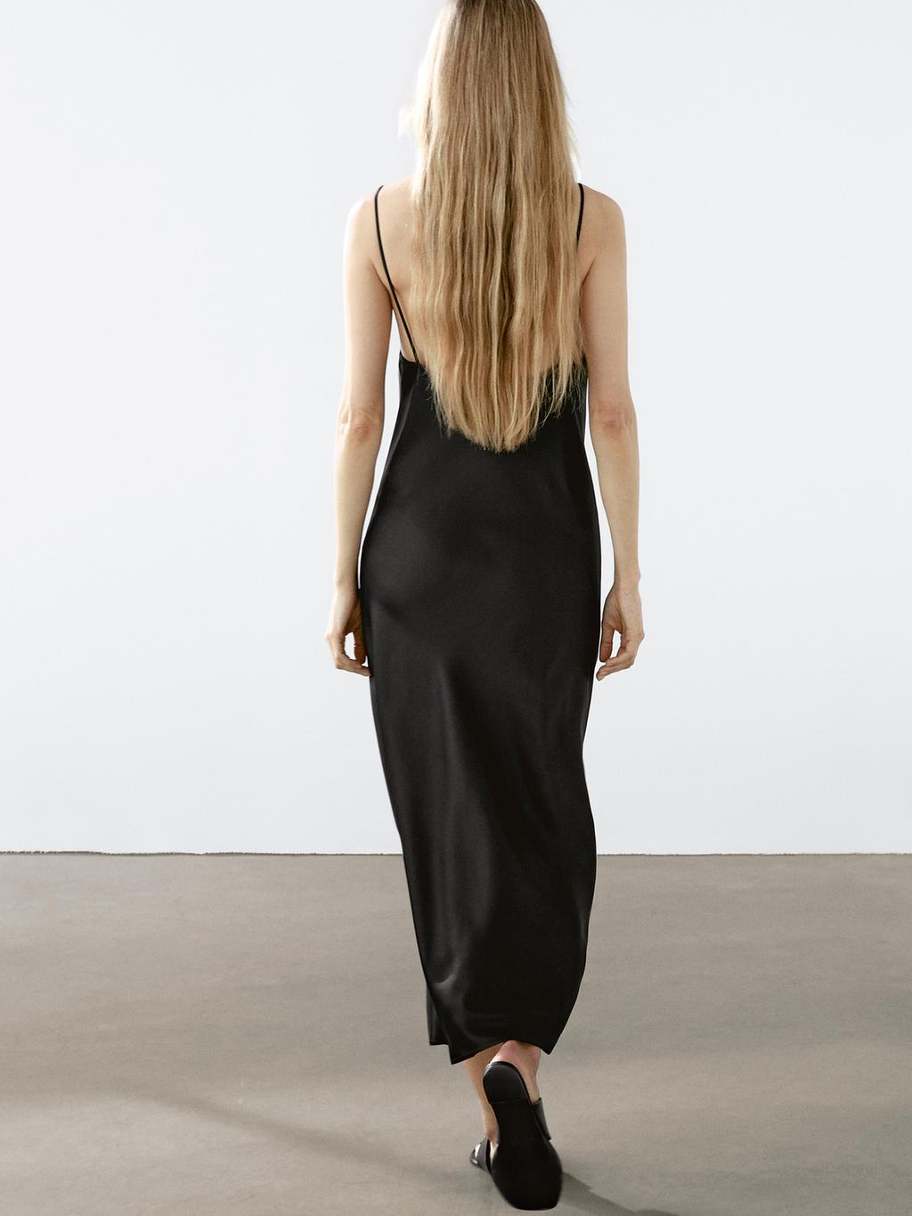 Long Satin Slip Dress