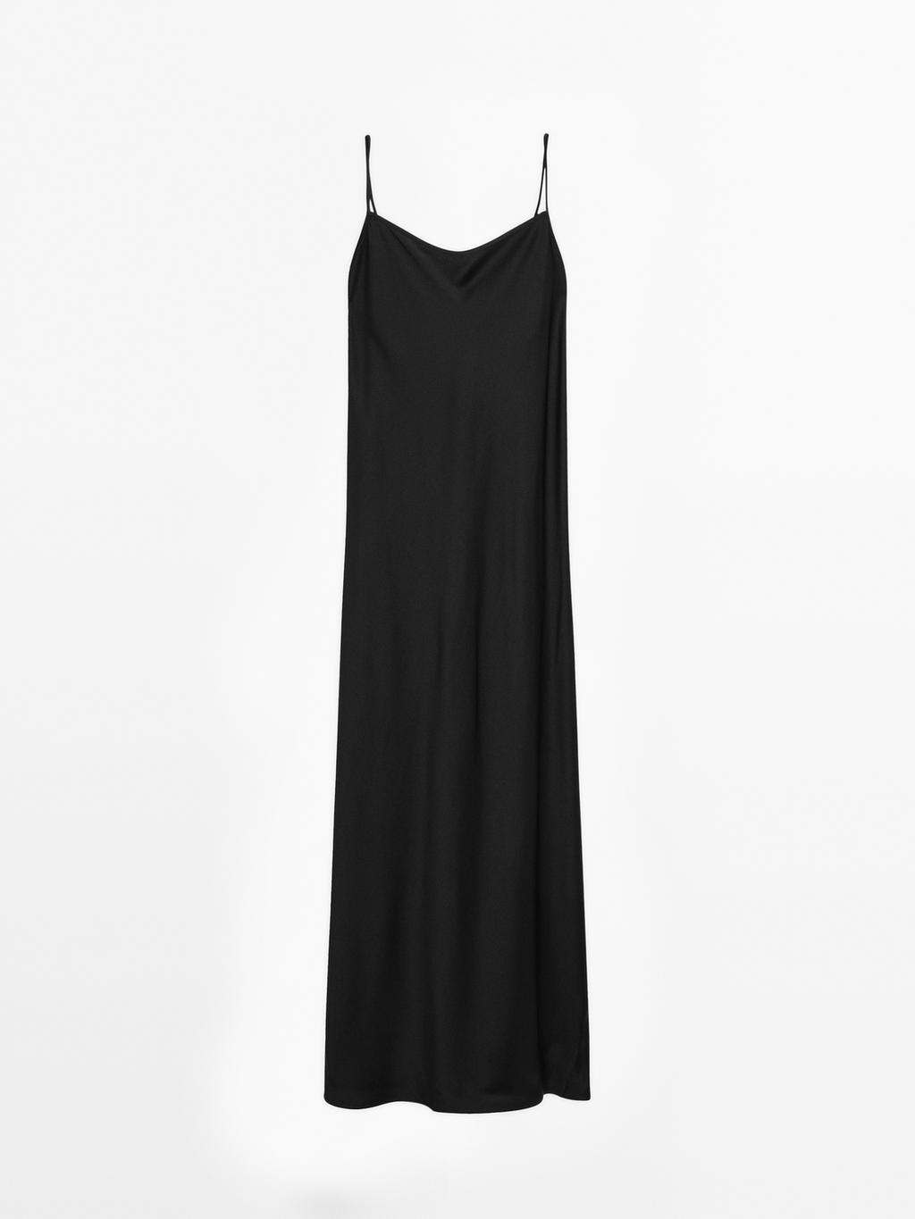 Long crepe camisole dress
