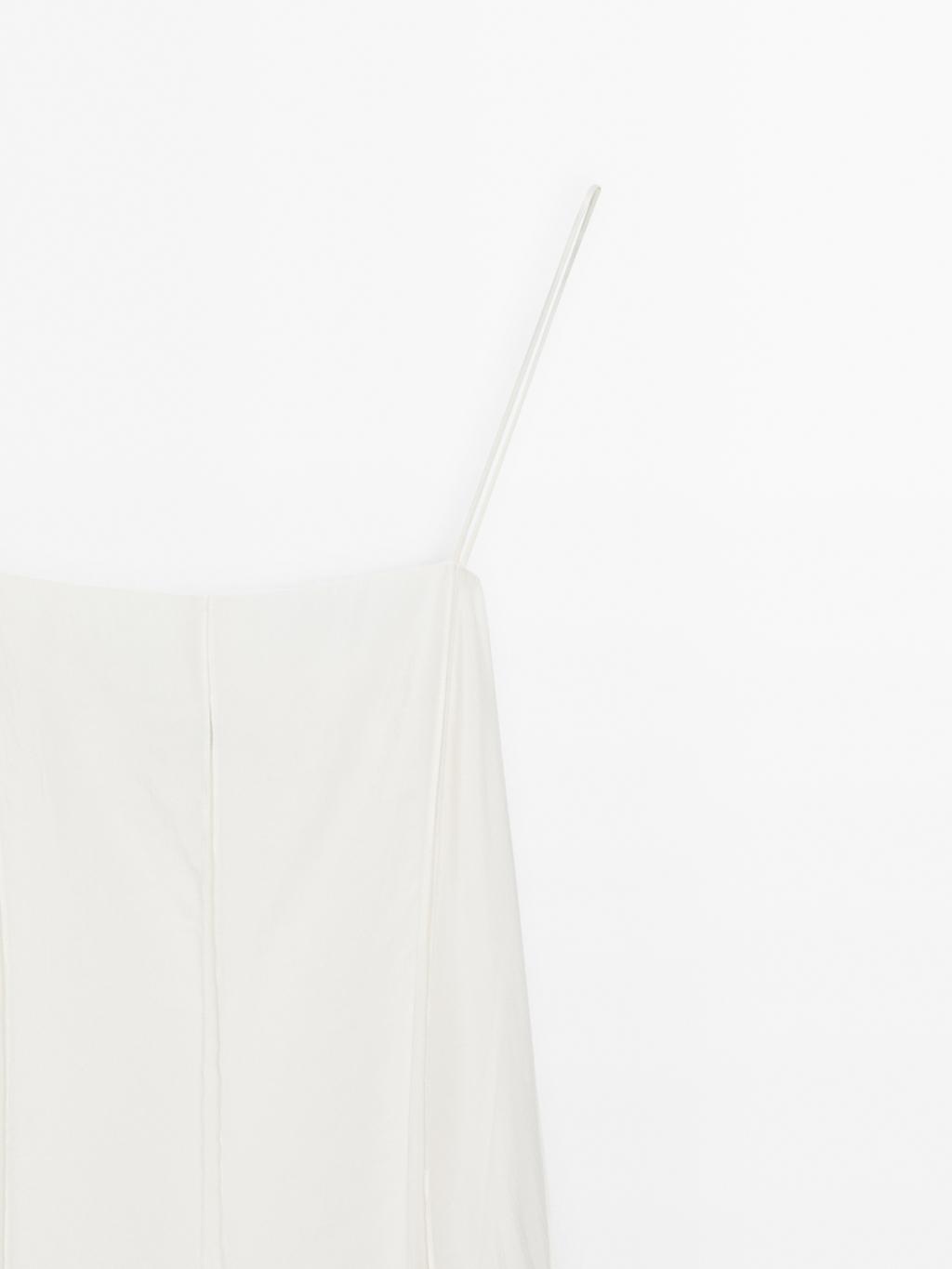 Flowing strappy midi dress