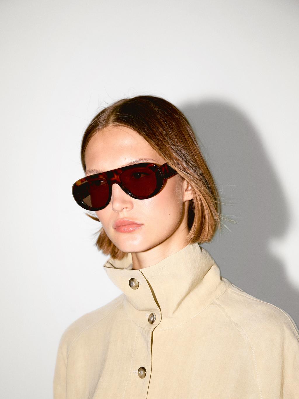 High neck linen blend bomber jacket