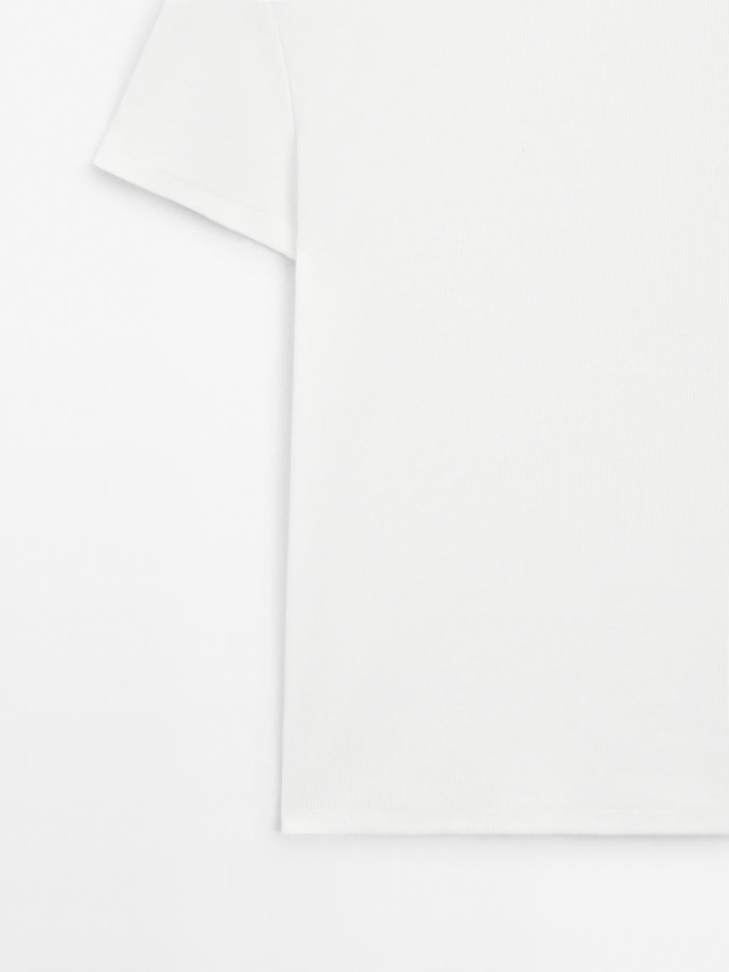 Ribbed heavy weight short sleeve T-shirt