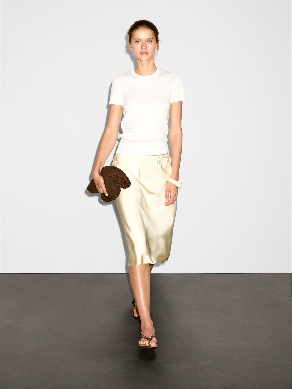 Ribbed heavy weight short sleeve T-shirt