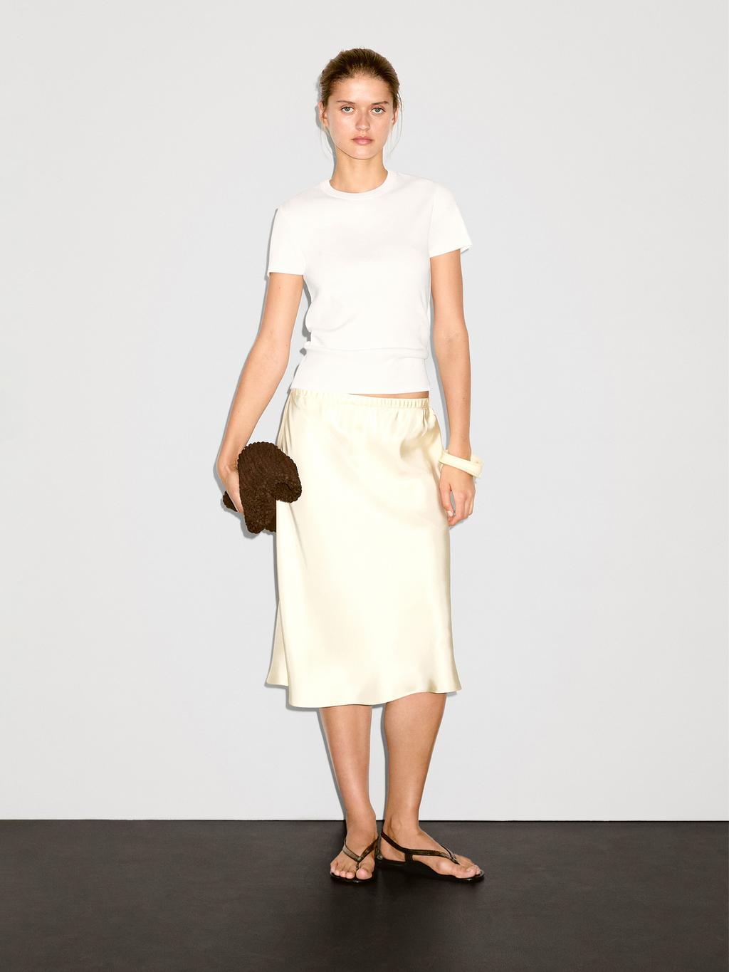 Ribbed heavy weight short sleeve T-shirt