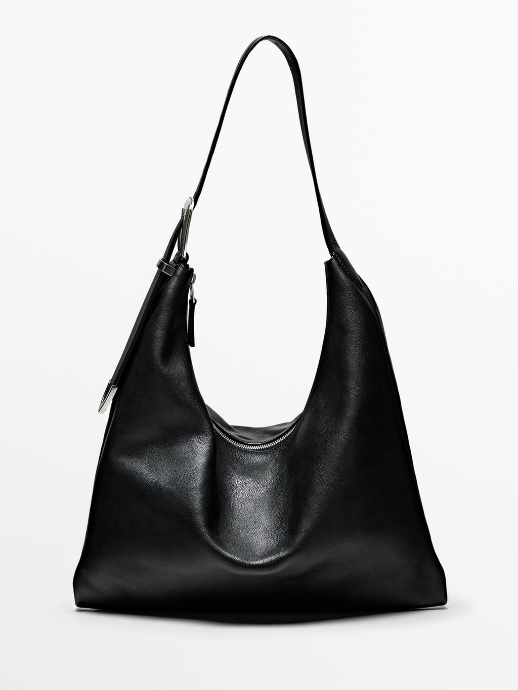Nappa leather maxi bag