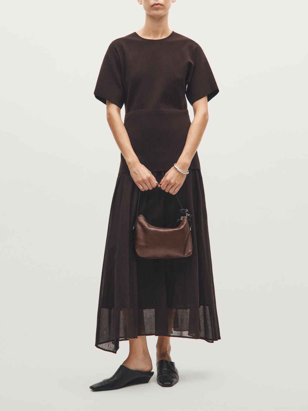 Small nappa leather bag