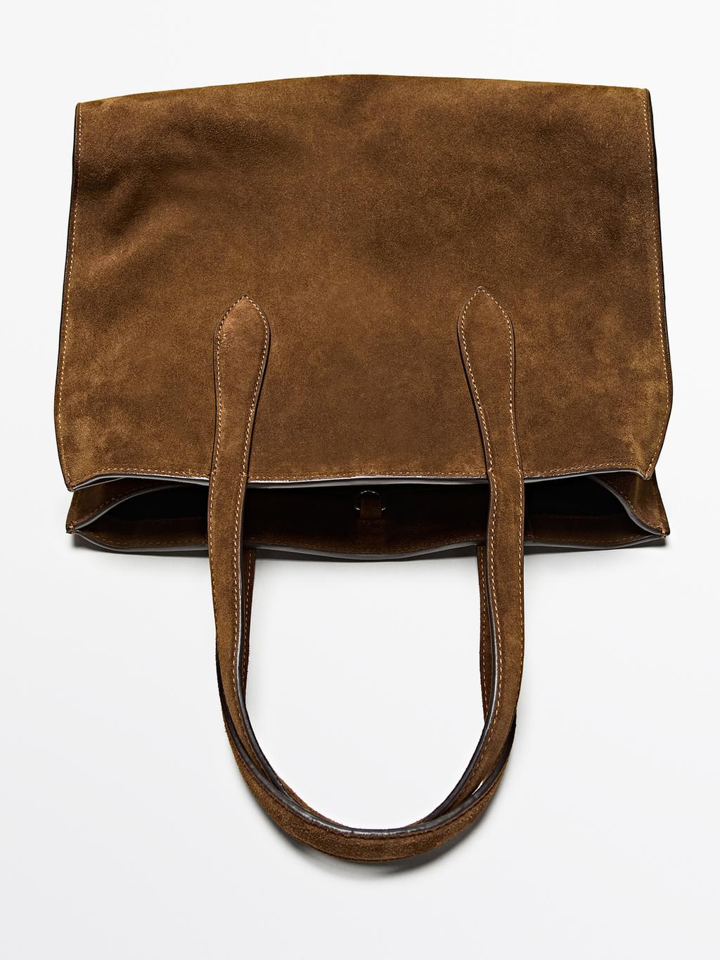 Split leather mid-sized MD ICON bag