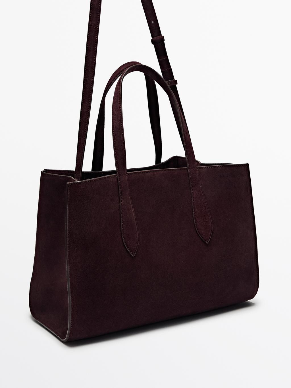 Mid-size split leather MD ICON bag