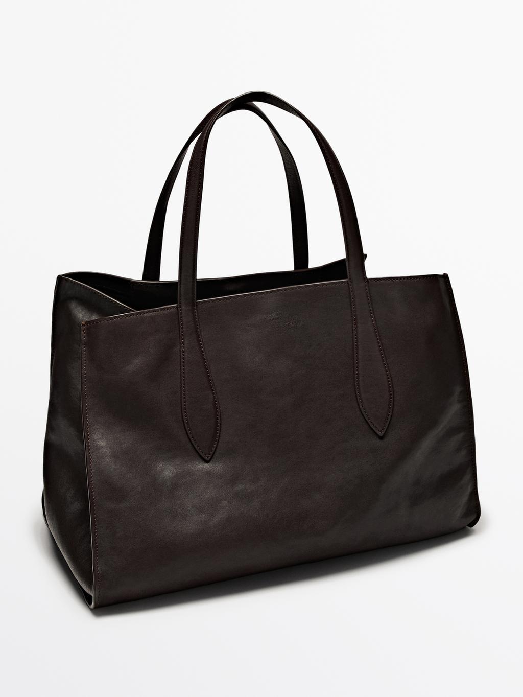 Maxi nappa leather MD ICON tote bag