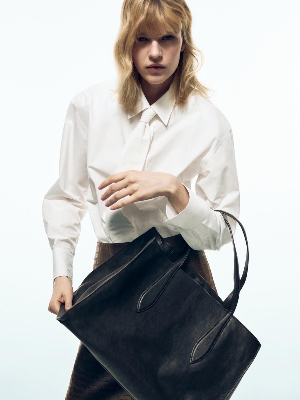 Maxi nappa leather MD ICON tote bag