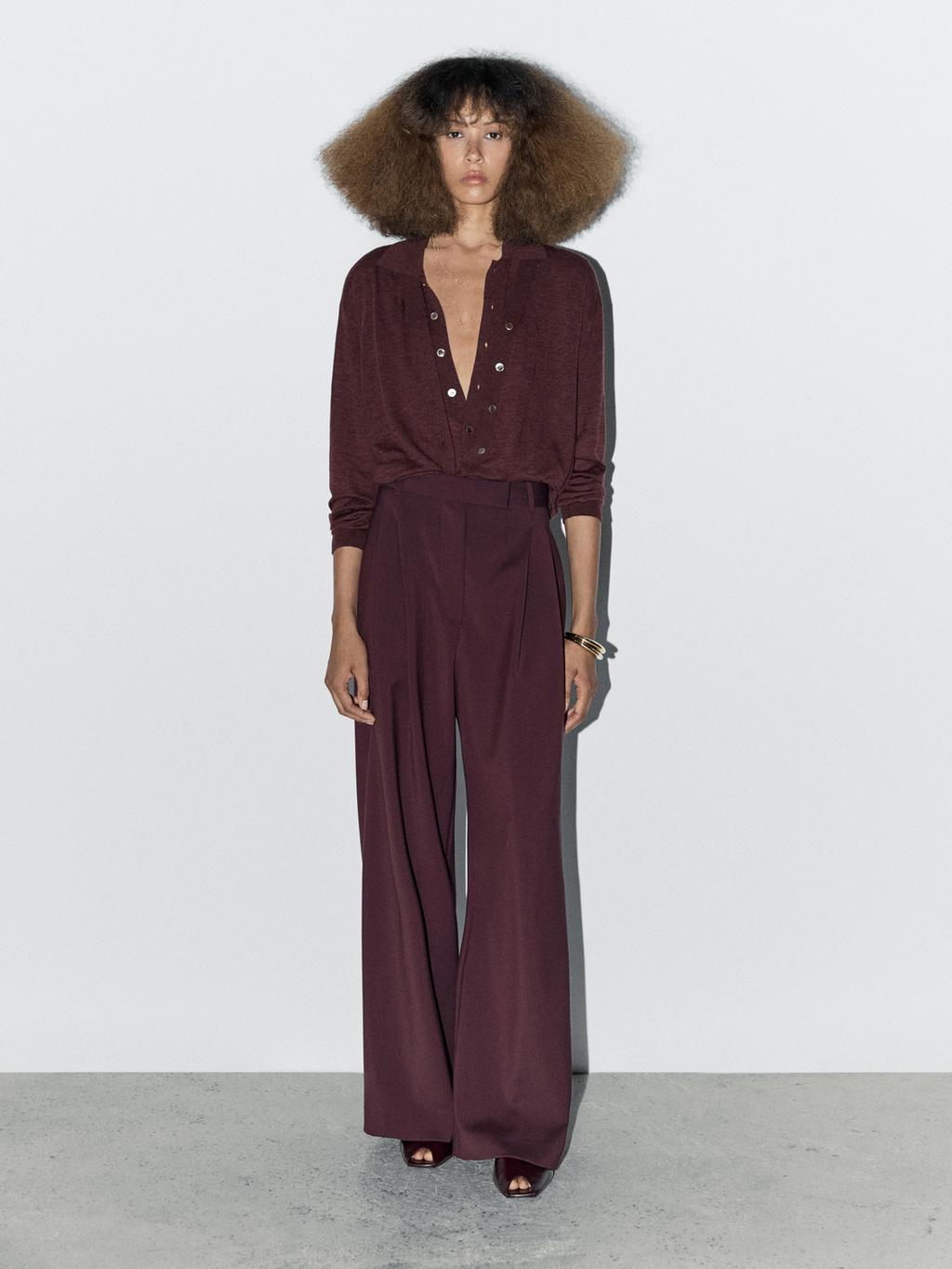 100% wool double darted trousers - STUDIO