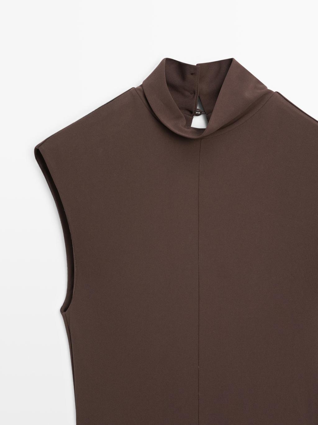 Long high neck dress - STUDIO