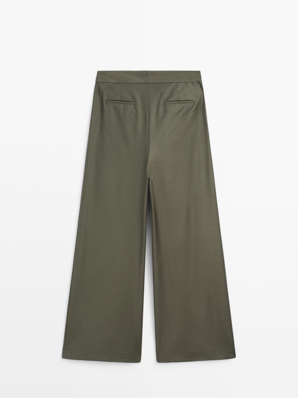 Darted wool blend trousers - STUDIO