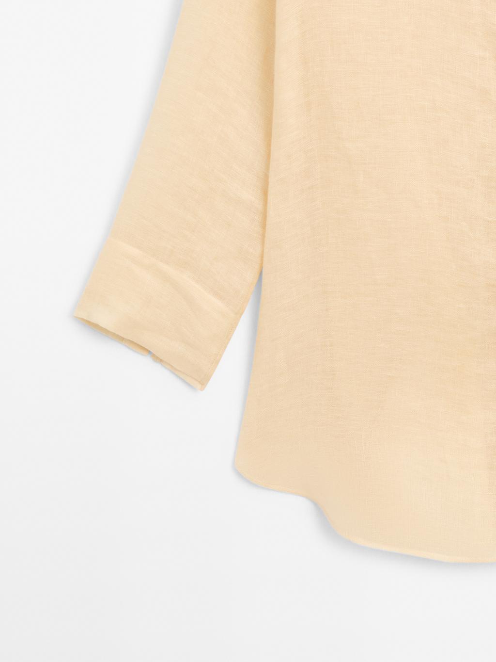 Long 100% linen shirt - STUDIO