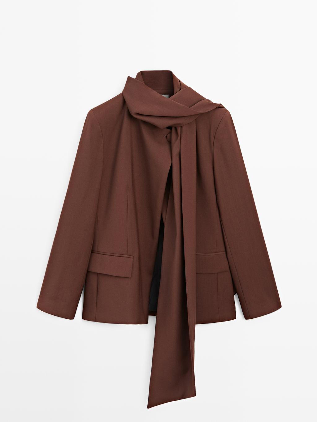 Cape blazer with scarf - Studio