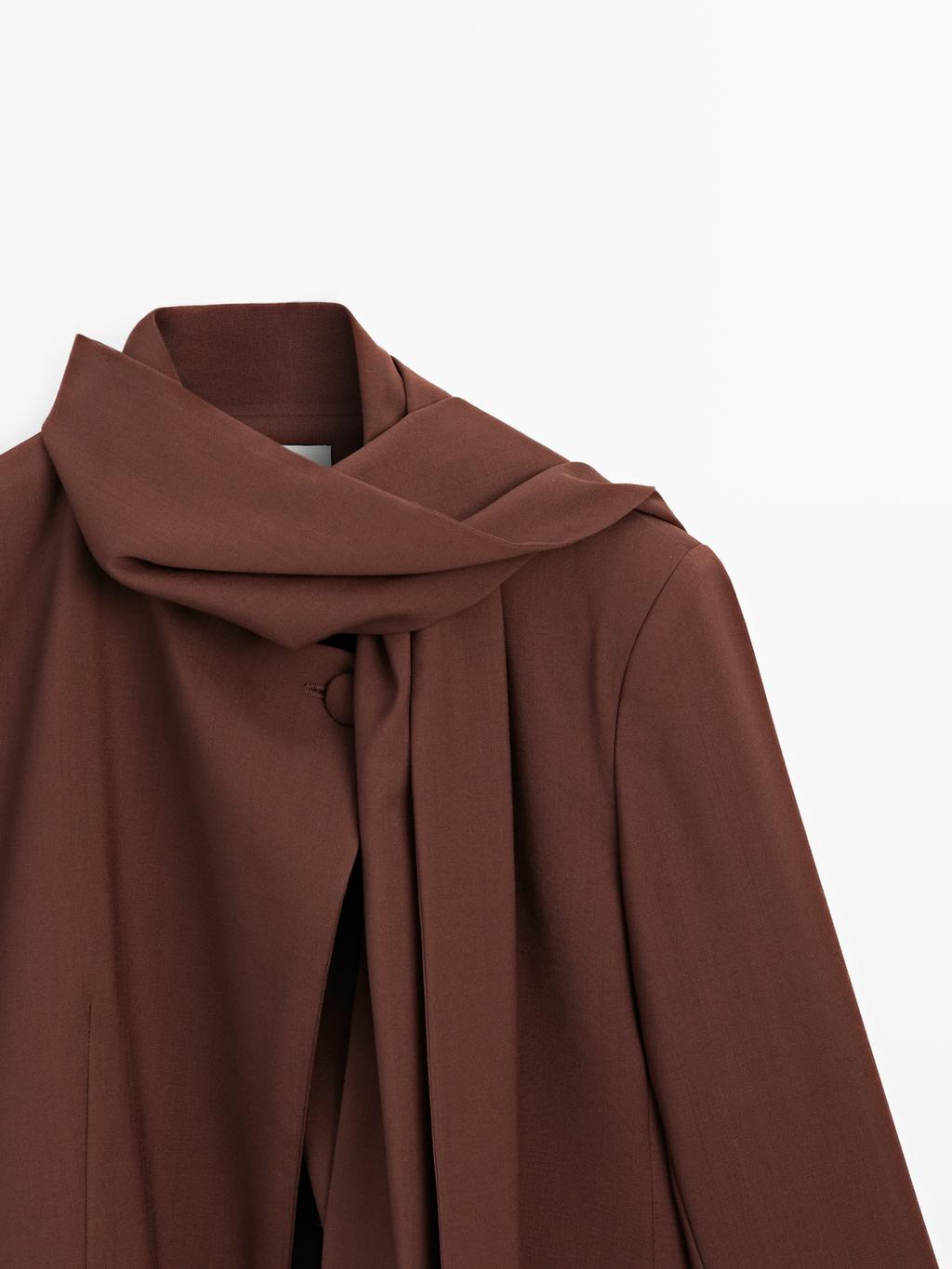 Cape blazer with scarf - Studio