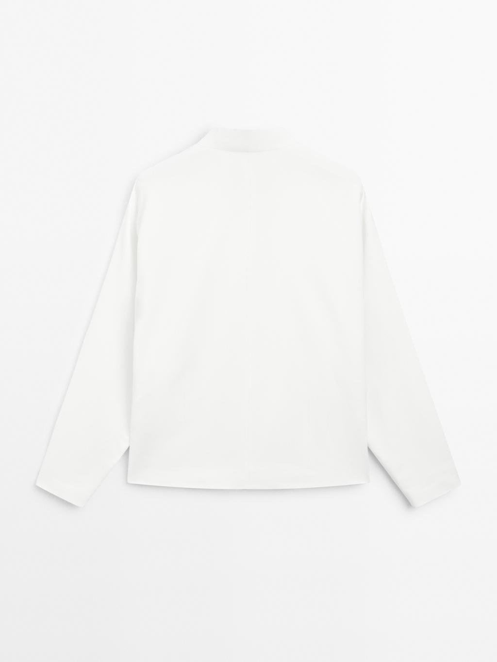 Flowing blazer with gold-toned buttons - STUDIO