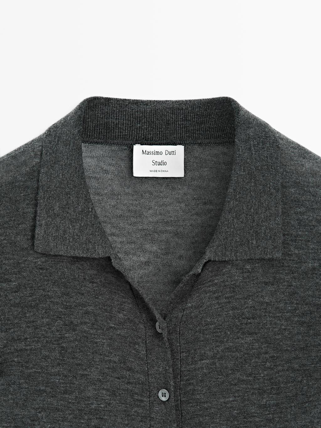 100% wool knit cardigan - Studio
