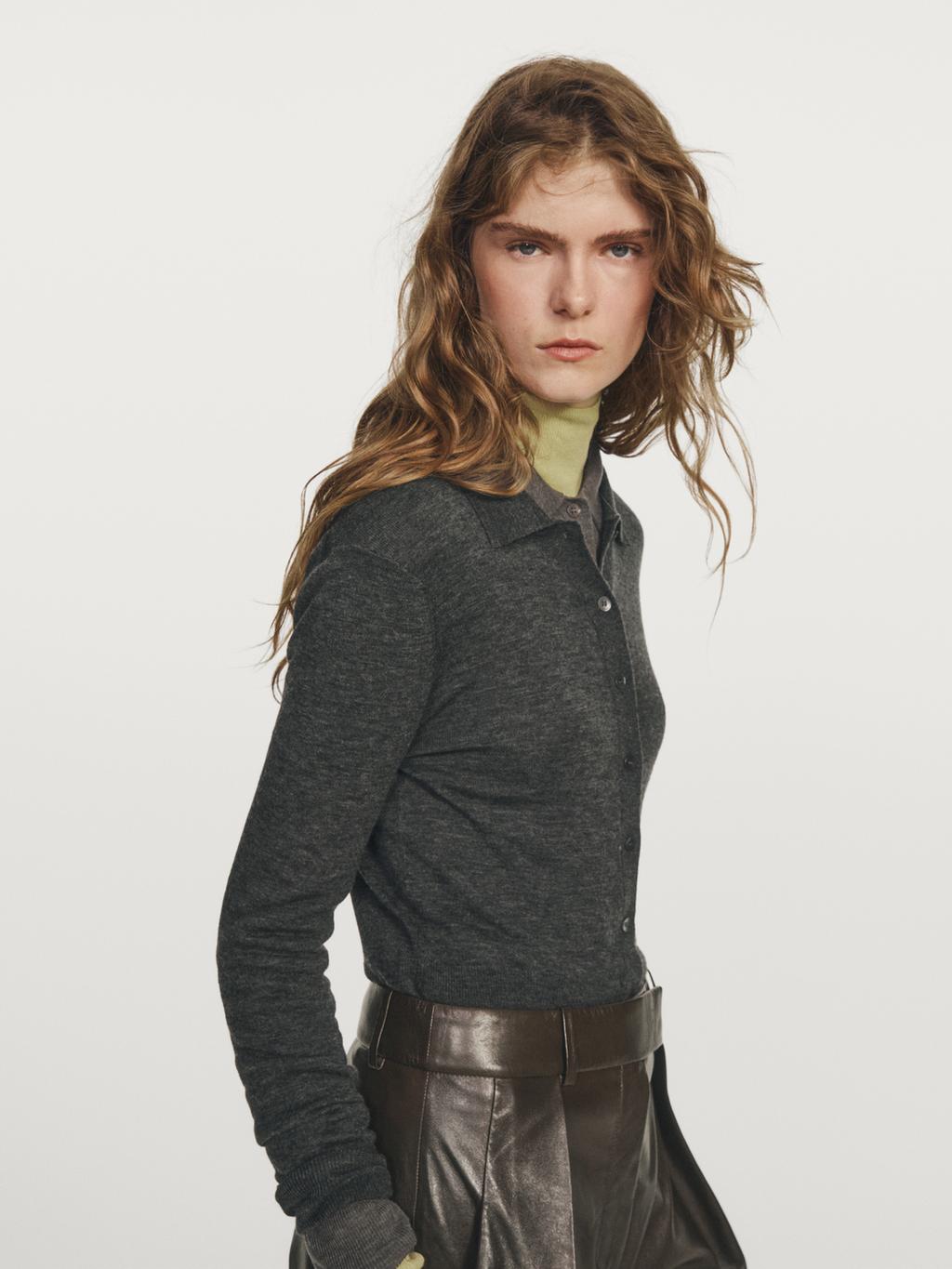 100% wool knit cardigan - Studio